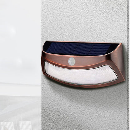 Floroux Lampe murale solaire | Design en forme de trapèze | Fonctionnement solaire | Éclairage extérieur LED