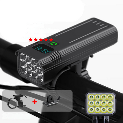 Floroux Luminaire LED for Bicycle | Rechargeable Bicycle Light | Safe and Waterproof for Day and Night