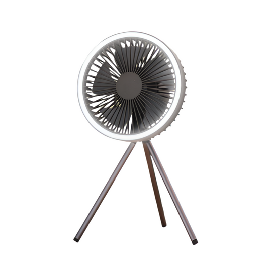 Ventilateur de camping portable avec lanterne LED