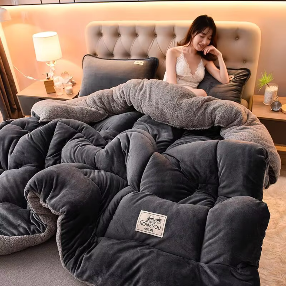 Floroux - Couverture en polaire thermique d'hiver de haute qualité