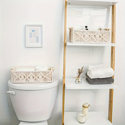 Boho Chic - Panier de rangement en coton naturel pour intérieur élégant