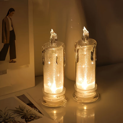 Ensemble de Bougies LED Romantiques – Éclairage Ambiant pour Intérieur