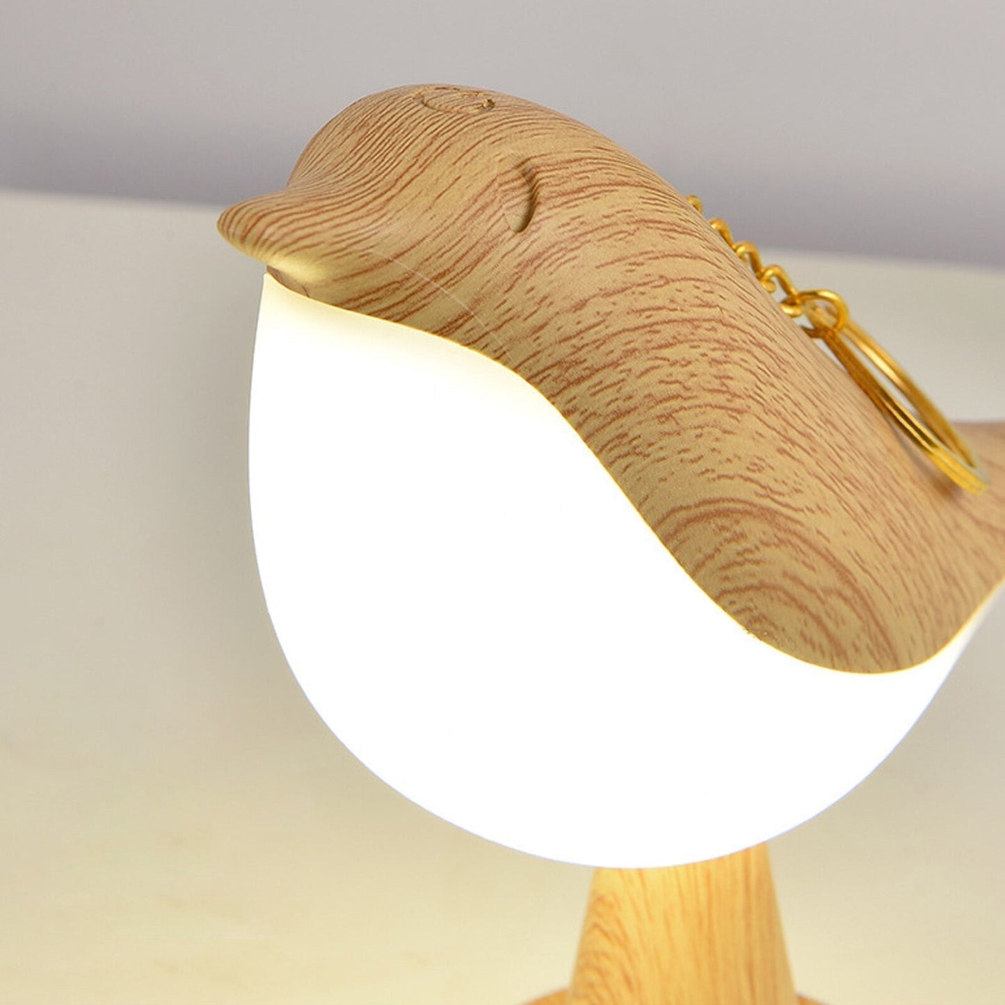 Lampe oiseau avec lumière LED