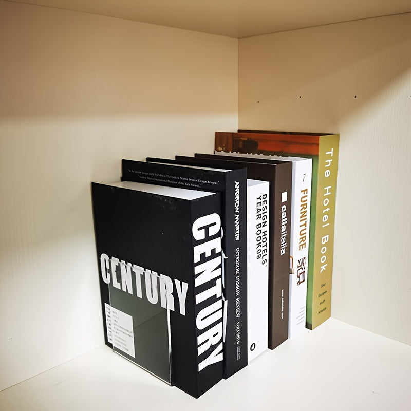 ClearView - Étagère à livres en acrylique élégante en forme de L