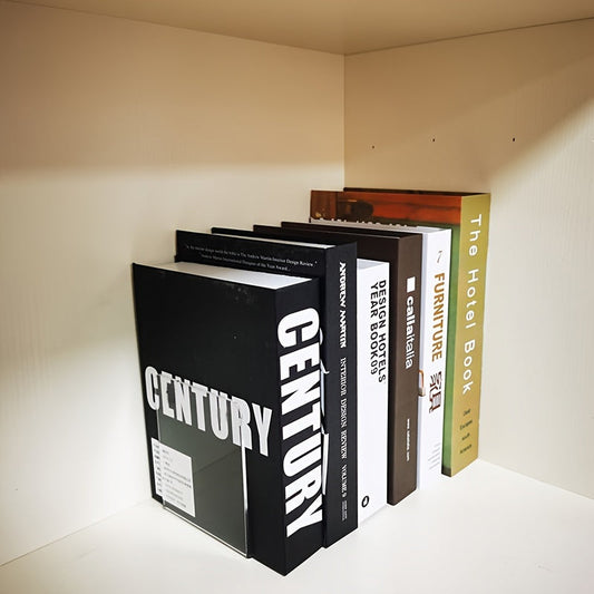 ClearView - Étagère à livres en acrylique élégante en forme de L