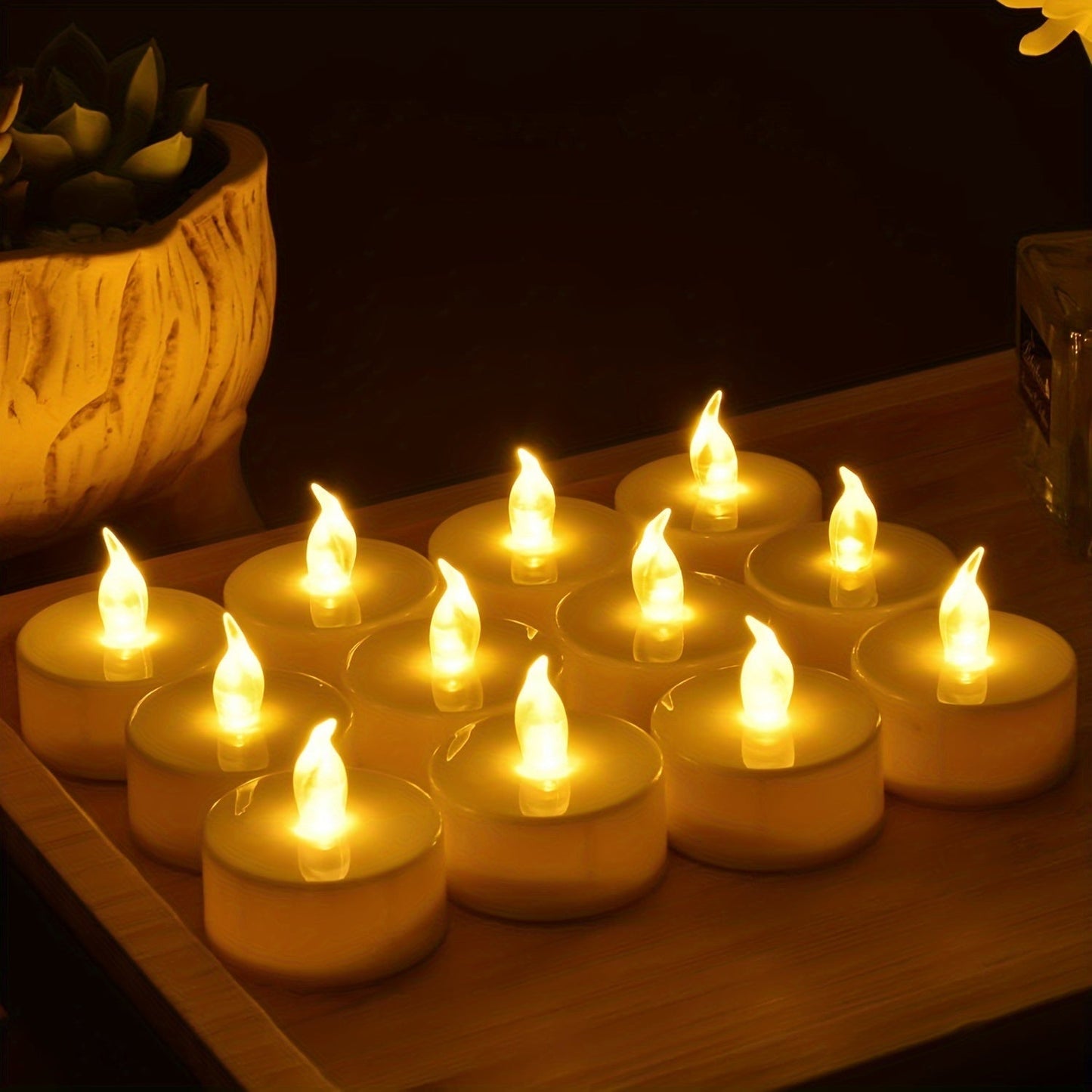 FlameFree LED Tea Lights – Éclairage Ambiant pour Chaque Instant