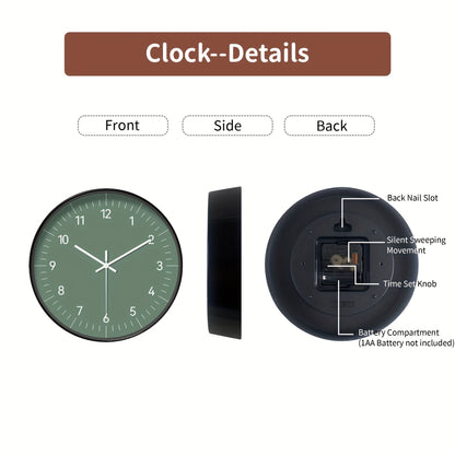 FantasyTime Horloge – Horloge Murale Silencieuse Élégante 20 cm