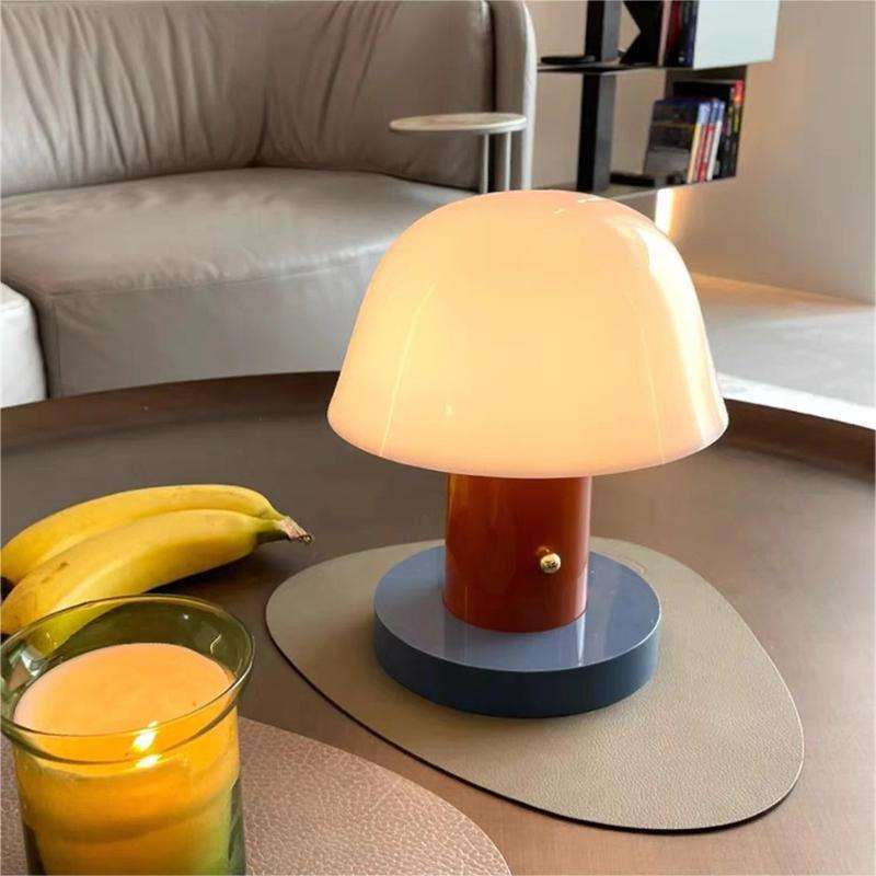 NatureLumière – Lampe de table champignon élégante pour une touche naturelle à votre intérieur