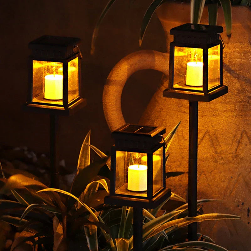 SoleilChaleur Lampe de jardin - Élégante lanterne LED solaire pour l'extérieur
