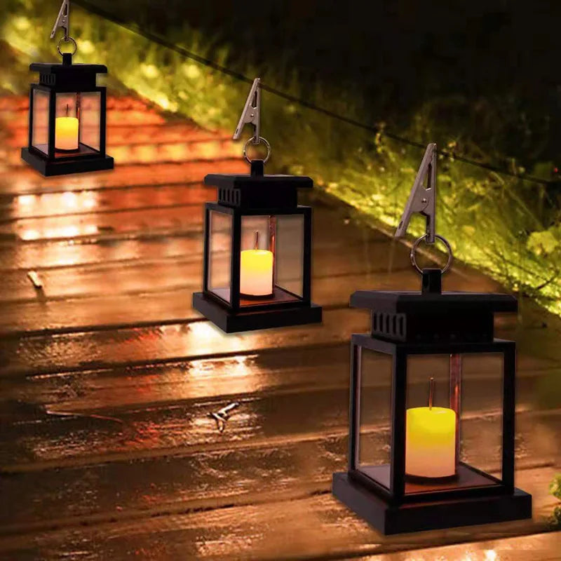 SoleilChaleur Lampe de jardin - Élégante lanterne LED solaire pour l'extérieur