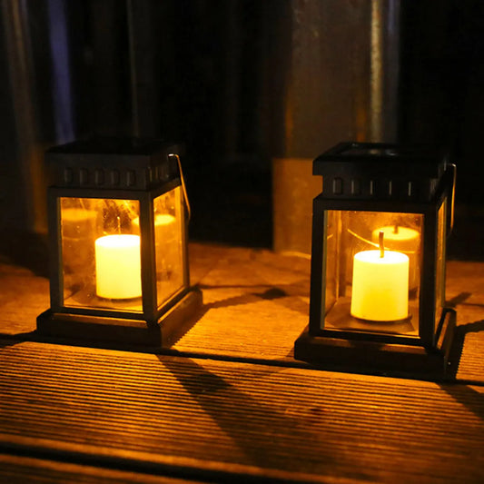 SoleilChaleur Lampe de jardin - Élégante lanterne LED solaire pour l'extérieur