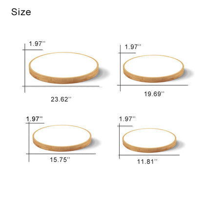 Floroux Round LED Ceiling Light | Ultra-Thin | Solid Wood | Scandinavian Design for Living Spaces