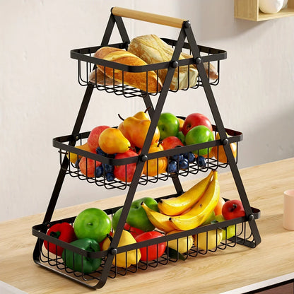 FruitCascade – panier à fruits à 3 niveaux