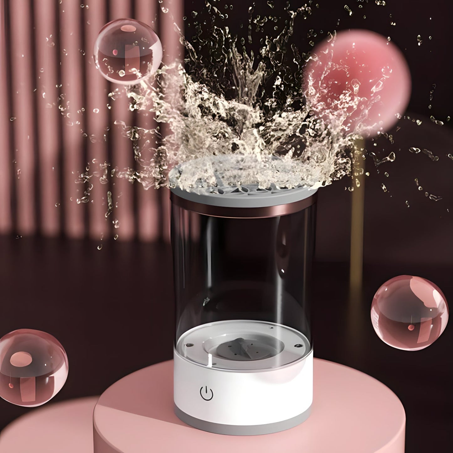 Floroux Makeup Brush Cleaner | Electric Cleaning Station | Quick & Effective | Perfect for Clean Brushes