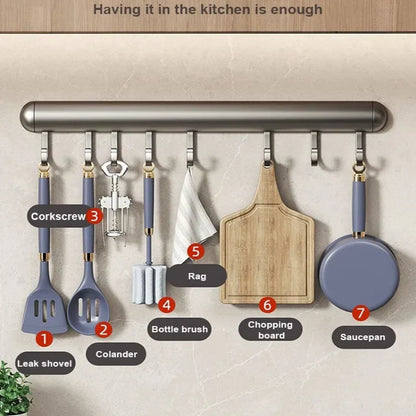 Barre de crochets de cuisine - AluHook inox