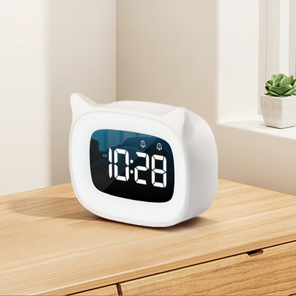 KawaiiCat Horloge - Réveil mignon avec lumière nocturne