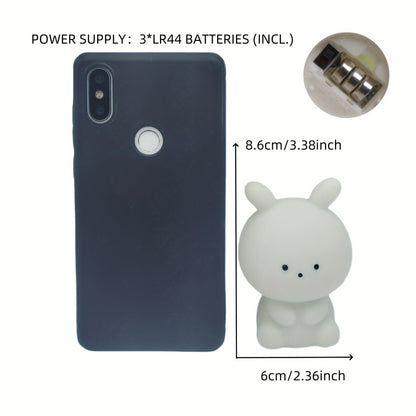 BunnyGlow – Grande Lampe de Table LED avec Batterie & Style Anime