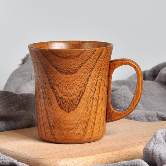 Floroux | Tasse Japonaise en Bois | Style Rétro Littéraire