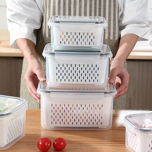 3 en 1 Récipients de Stockage Alimentaire Multifonctionnels