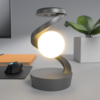 Floroux - Lampe de lune rotative avec chargement sans fil