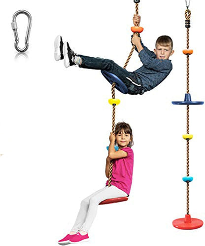 Ensemble de balançoires aventureuses - avec cordes d'escalade et plateformes pour enfants