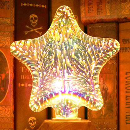 3D feux d'artifice ampoule décorative Edison