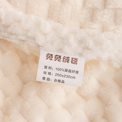 Floroux - Couverture multifonctionnelle en motif rayé 3D