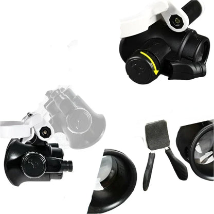 Floroux - Lunettes à LED Loupe 8x 15x 23x