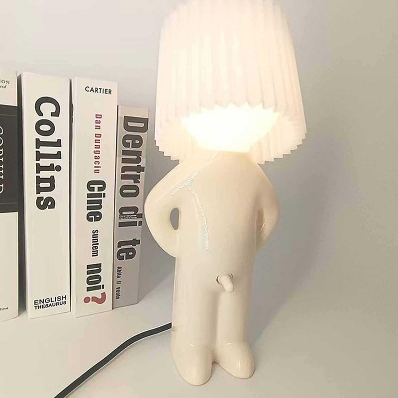 Floroux Freche lampe de table LED avec interrupteur masculin | Décor humoristique | Sans fil | Éclairage élégant