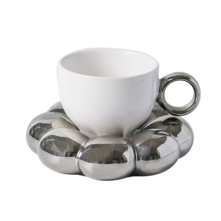 Floroux Drinking Cup | Elegant Bubble Mug | Reusable and Durable | Perfect for Takeaway Drinks