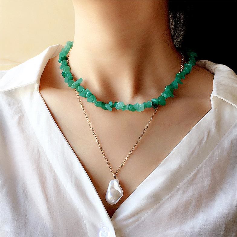 Collier en Cristal Poli Élégant - Lina