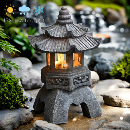 LumiGlow Lanterne - Décoration de Jardin Zen à Énergie Solaire