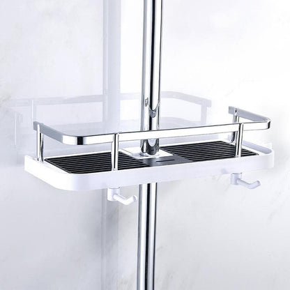 Support de rangement pour barre de douche dans la salle de bain