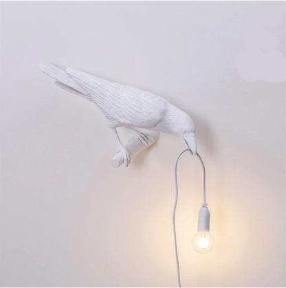 Floroux - Lumière murale LED corbeau gothique mystique