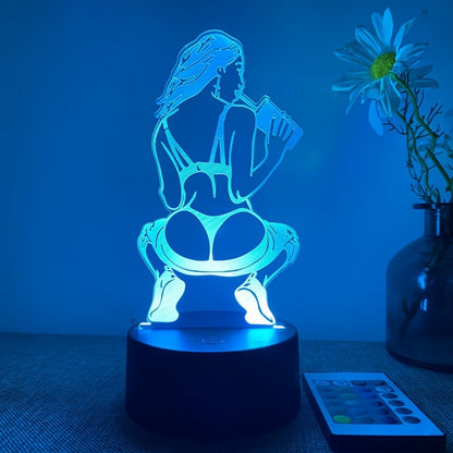 DecoLamp - Élégante lampe de table 3D avec options de couleur