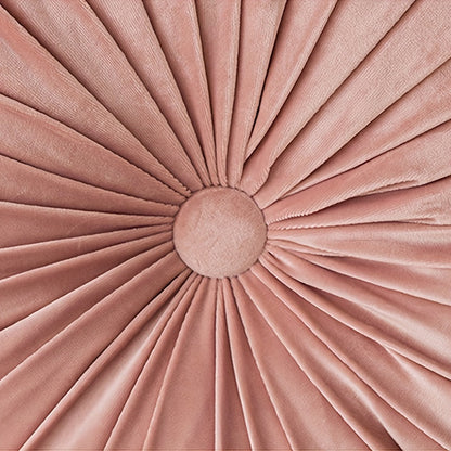Floroux - Housse de coussin rond en velours pour canapé, tatami, salon et décoration de bureau
