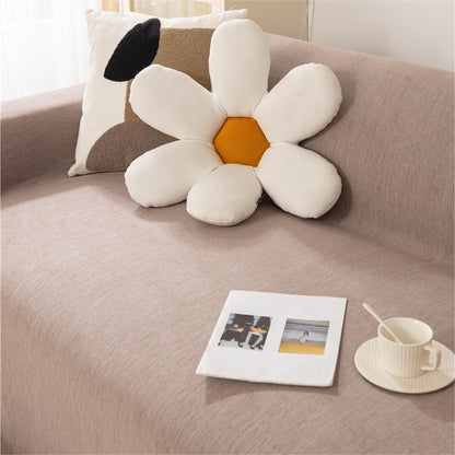 Couverture de canapé / canapé léger en chenille de couleur pure