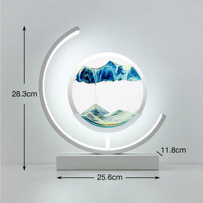 3D-LED-Lampe "Sables du Temps"