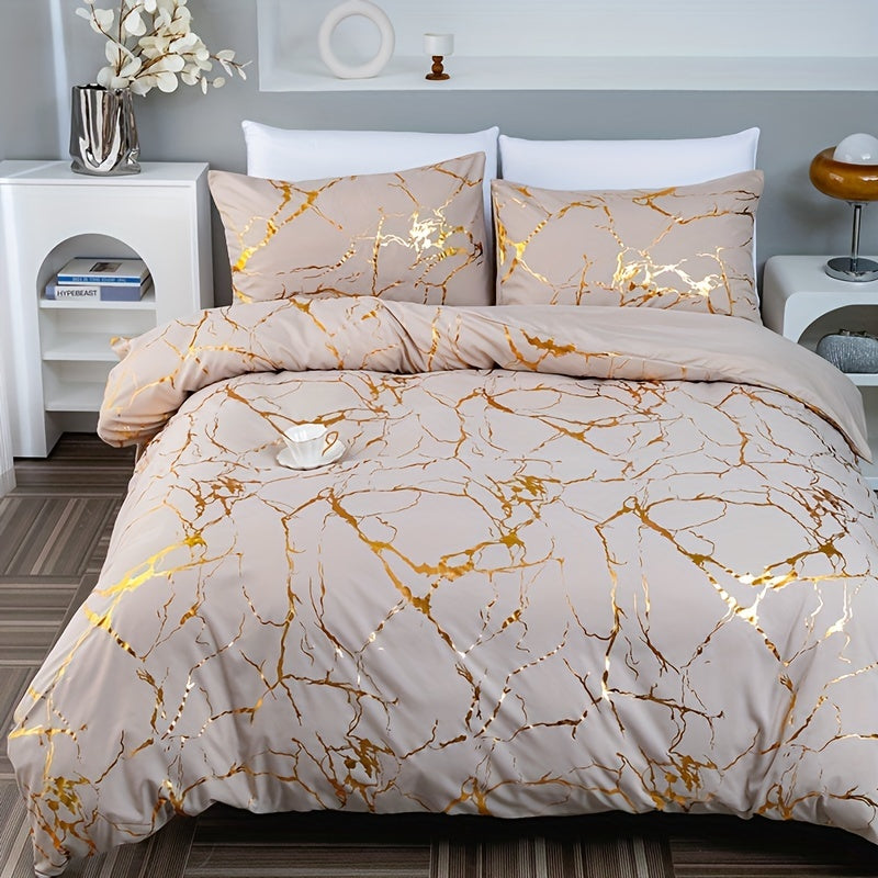 Ensemble de housse de couette en satin luxueux – Élégant et confortable