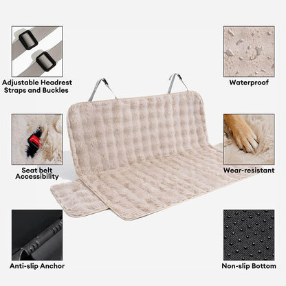 Couverture moelleuse et apaisante pour animaux de compagnie, housse de protection de siège de voiture - Surestep