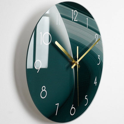 Horloge murale en verre élégante