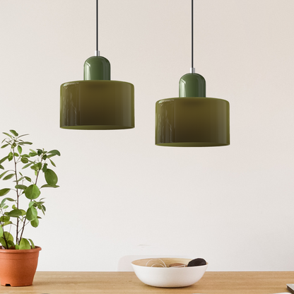 Floroux Glass Suspension | Creative Bauhaus Design | Colorful Accents | Atmospheric Lighting for Dining Room & Living Room