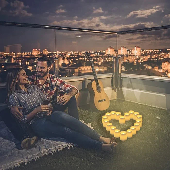 Ensemble de 24 bougies LED sans flamme - GlowFlicker