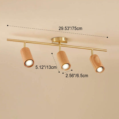Floroux Design Nordique LED Plafonnier | Design en Bois Minimaliste | Économe en Énergie | Ambiance de Vie Moderne