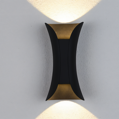 Floroux - Douce lumière murale LED élégante avec double émission lumineuse pour les espaces extérieurs