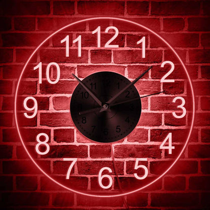 Horloge murale en acrylique Floroux IllumiClock avec éclairage innovant