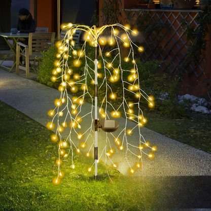 SolarGlimmer - Lampe de jardin solaire avec 8 modes d'éclairage