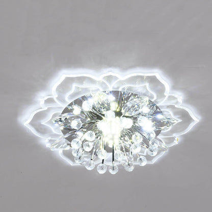 Floroux LED Crystal Ceiling Light | Flower Shape | Modern Design | Energy Saving | Decorative Lighting