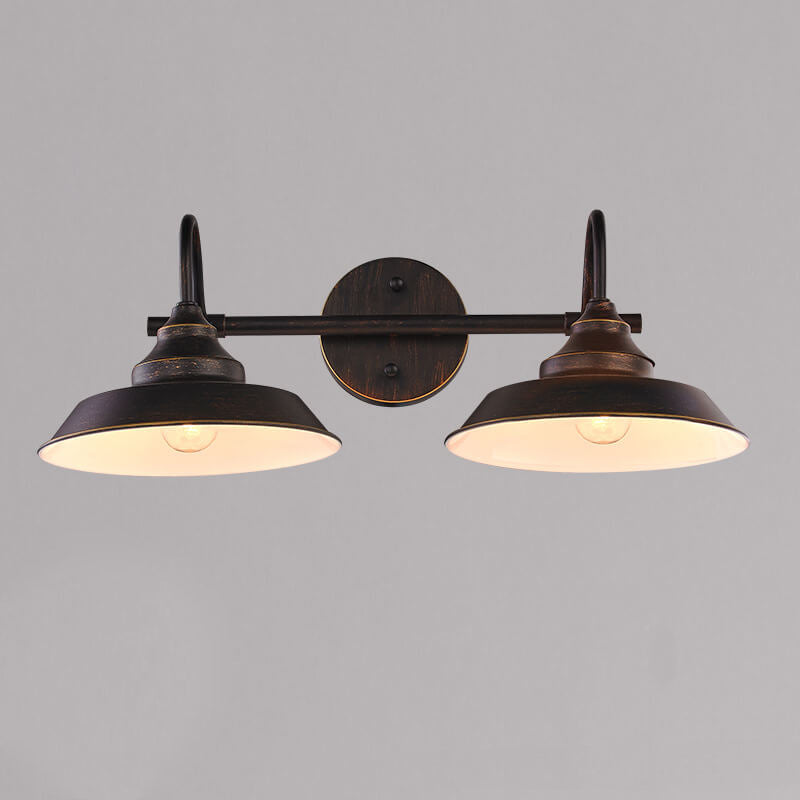 Floroux Applique Murale Industrielle Vintage | Design en Fer | 1/2-flamme | Ambiance Rustique