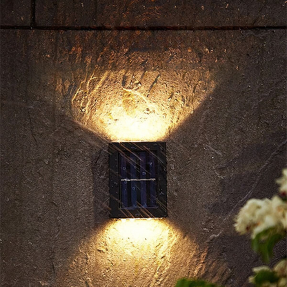 Floroux | Lampe murale extérieure LED solaire au design moderne